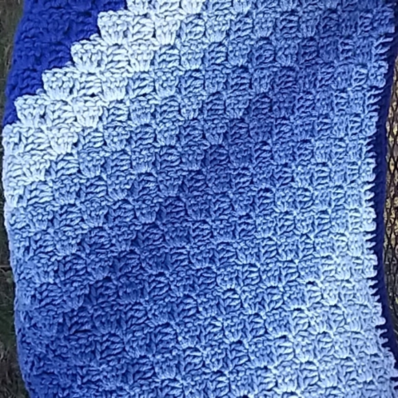 Afghan Scarf Shawl Winter Blanket - Shawl Hand Made - Picture 5 of 9